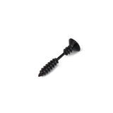 1 pair Punk Black Multiple Styles Stainless/Titanium Steel Stud Earrings For Men and Women Gothic Street Pop Hip Hop Ear Jewelry - shopwishi 