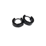 1 pair Punk Black Multiple Styles Stainless/Titanium Steel Stud Earrings For Men and Women Gothic Street Pop Hip Hop Ear Jewelry - shopwishi 