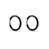 1 pair Punk Black Multiple Styles Stainless/Titanium Steel Stud Earrings For Men and Women Gothic Street Pop Hip Hop Ear Jewelry - shopwishi 
