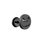 1 pair Punk Black Multiple Styles Stainless/Titanium Steel Stud Earrings For Men and Women Gothic Street Pop Hip Hop Ear Jewelry - shopwishi 
