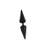 1 pair Punk Black Multiple Styles Stainless/Titanium Steel Stud Earrings For Men and Women Gothic Street Pop Hip Hop Ear Jewelry - shopwishi 