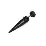 1 pair Punk Black Multiple Styles Stainless/Titanium Steel Stud Earrings For Men and Women Gothic Street Pop Hip Hop Ear Jewelry - shopwishi 