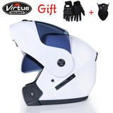 New Flip Up Motorcycle Helmet Motorbike Modular Dual Lens Motocross Moto Helmet Crash Full Face Helmets Casco Moto Casque