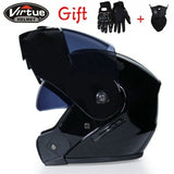 New Flip Up Motorcycle Helmet Motorbike Modular Dual Lens Motocross Moto Helmet Crash Full Face Helmets Casco Moto Casque