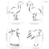 1pcs Birthday Unicorn llama Mermaid Flamingo Cake Biscuit Mold Stainless Steel Cookie Cutters Mould Party Decorations DIY Tools