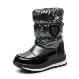 Russia children's winter boots ankle kids snow boots girls winter shoes Fashion wool boys waterproof boots - shopwishi 