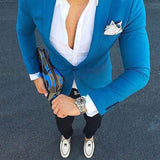 2022 Fashion Lattice Men's Suit Slim Fit Prom Wedding Suits for Men
