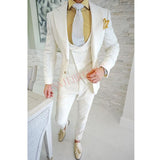 2022 Fashion Lattice Men's Suit Slim Fit Prom Wedding Suits for Men
