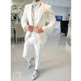 2022 Fashion Lattice Men's Suit Slim Fit Prom Wedding Suits for Men