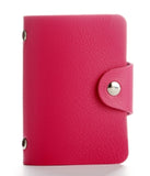 Fashion PU Leather Function 24 Bits Card Case Business Card Holder Men Women Credit Passport Card Bag ID Passport Card Wallets