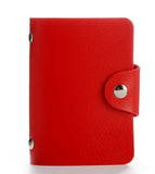 Fashion PU Leather Function 24 Bits Card Case Business Card Holder Men Women Credit Passport Card Bag ID Passport Card Wallets
