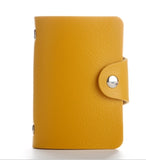 Fashion PU Leather Function 24 Bits Card Case Business Card Holder Men Women Credit Passport Card Bag ID Passport Card Wallets