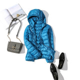 90% Ultra-light Plus Size Thin Down Jacket Women  Autumn Winter Slim Short