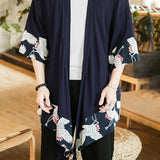 Japanese Kimono Traditional Pants Men Asian Clothing Bath Pant Casual Loose Male Japan Style Yukata Trousers Linen Cropped Pants