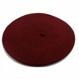 Winter Warm faux Wool Beret Women Girls French Artist Beanie Hat Cap red black purple beige orange Kawaii Flat Top caps warmers