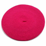 Winter Warm faux Wool Beret Women Girls French Artist Beanie Hat Cap red black purple beige orange Kawaii Flat Top caps warmers