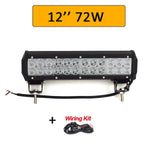 Auxtings 12'' 22'' 20inch 12V 24V offroad led light bar Spot Flood Combo 20'' 126W led Work Light for Jeep Car 4WD Truck SUV ATV