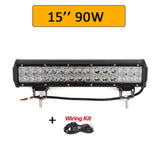 Auxtings 12'' 22'' 20inch 12V 24V offroad led light bar Spot Flood Combo 20'' 126W led Work Light for Jeep Car 4WD Truck SUV ATV