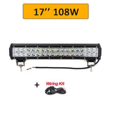 Auxtings 12'' 22'' 20inch 12V 24V offroad led light bar Spot Flood Combo 20'' 126W led Work Light for Jeep Car 4WD Truck SUV ATV