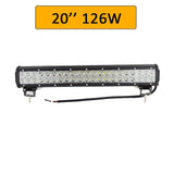 Auxtings 12'' 22'' 20inch 12V 24V offroad led light bar Spot Flood Combo 20'' 126W led Work Light for Jeep Car 4WD Truck SUV ATV