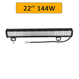 Auxtings 12'' 22'' 20inch 12V 24V offroad led light bar Spot Flood Combo 20'' 126W led Work Light for Jeep Car 4WD Truck SUV ATV