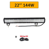 Auxtings 12'' 22'' 20inch 12V 24V offroad led light bar Spot Flood Combo 20'' 126W led Work Light for Jeep Car 4WD Truck SUV ATV