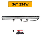 Auxtings 12'' 22'' 20inch 12V 24V offroad led light bar Spot Flood Combo 20'' 126W led Work Light for Jeep Car 4WD Truck SUV ATV