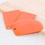 3 Pcs Baking Pastry Cream Scraper Teeth Edge DIY Scraper Cake Decorating Fondant Pastry Cutters Baking Spatulas Cake Tools