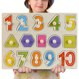 New 30cm Baby Toys Montessori Wooden Puzzle Hand Grab Board Educational Wood Puzzles for Kids Cartoon Animal Vehicle Child Gift