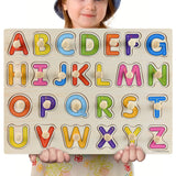 New 30cm Baby Toys Montessori Wooden Puzzle Hand Grab Board Educational Wood Puzzles for Kids Cartoon Animal Vehicle Child Gift