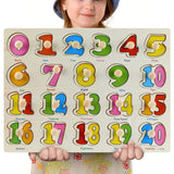 New 30cm Baby Toys Montessori Wooden Puzzle Hand Grab Board Educational Wood Puzzles for Kids Cartoon Animal Vehicle Child Gift