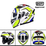 GXT New Motorcycle Helmet Flip up Motocross Helmet Capacete da Motocicleta Cascos Moto Casque Doublel lens Racing Riding Helmet#