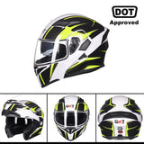 GXT New Motorcycle Helmet Flip up Motocross Helmet Capacete da Motocicleta Cascos Moto Casque Doublel lens Racing Riding Helmet#