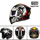 GXT New Motorcycle Helmet Flip up Motocross Helmet Capacete da Motocicleta Cascos Moto Casque Doublel lens Racing Riding Helmet#
