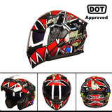 GXT New Motorcycle Helmet Flip up Motocross Helmet Capacete da Motocicleta Cascos Moto Casque Doublel lens Racing Riding Helmet#