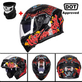 GXT New Motorcycle Helmet Flip up Motocross Helmet Capacete da Motocicleta Cascos Moto Casque Doublel lens Racing Riding Helmet#