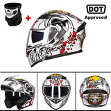 GXT New Motorcycle Helmet Flip up Motocross Helmet Capacete da Motocicleta Cascos Moto Casque Doublel lens Racing Riding Helmet#