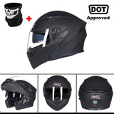 GXT New Motorcycle Helmet Flip up Motocross Helmet Capacete da Motocicleta Cascos Moto Casque Doublel lens Racing Riding Helmet#