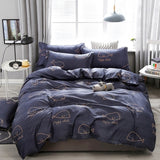 Solstice Stylish Black Flamingo Style Comforter Bedding Set 3/4pcs Bedclothes Sets Bed Linings Duvet Cover Bed Sheet Pillowcases