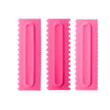 4Pcs/Set Cake Decorating Comb Cake Scraper Smoother Cream Decorating Pastry Icing Comb Fondant Spatulas Baking Pastry Tools