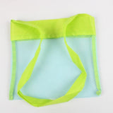 1 Pc Beach Toys Portable Storage Bag Outdoor Fun Sports Props Sand Away Kids Travel Foldable Mesh Bag - shopwishi 