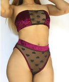 2PCS Bikini Cover Up  Sexy Women  Lace Babydoll Underwear Nightwear Sleepwear G-string Set NEW