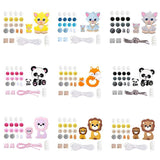 1 Set Silicone Beads Teething Rodent Food Grade BPA Free Fox Rabbit DIY Accessories Set Pacifier Chain Clips DIY Necklace Infant - shopwishi 