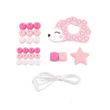 1 Set Silicone Beads Teething Rodent Food Grade BPA Free Fox Rabbit DIY Accessories Set Pacifier Chain Clips DIY Necklace Infant - shopwishi 