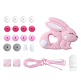 1 Set Silicone Beads Teething Rodent Food Grade BPA Free Fox Rabbit DIY Accessories Set Pacifier Chain Clips DIY Necklace Infant - shopwishi 