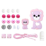 1 Set Silicone Beads Teething Rodent Food Grade BPA Free Fox Rabbit DIY Accessories Set Pacifier Chain Clips DIY Necklace Infant - shopwishi 