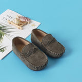 Boys Girls Shoes Moccasins Soft Kids Loafers Children Flats Casual Boat Shoes Children's Wedding Leather Shoes autumn Fashion - shopwishi 