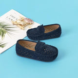 Boys Girls Shoes Moccasins Soft Kids Loafers Children Flats Casual Boat Shoes Children's Wedding Leather Shoes autumn Fashion - shopwishi 
