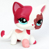 LPS CAT Pet Shop Toys Rare Stands Little Short Hair Kitten Pink #2291 Grey #5 Black #994 Old Original Kitty  Figure Collection