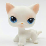 LPS CAT Pet Shop Toys Rare Stands Little Short Hair Kitten Pink #2291 Grey #5 Black #994 Old Original Kitty  Figure Collection